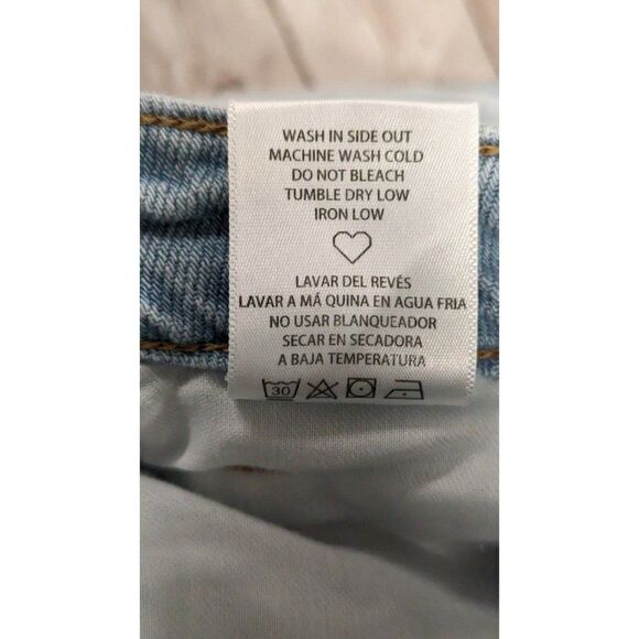 Pookie Loves Sebastian Womens Size 11/30 Blue Light Wash Denim Straight Jeans - Picture 9 of 9